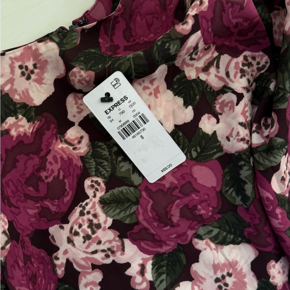 Express Pink Floral Dress